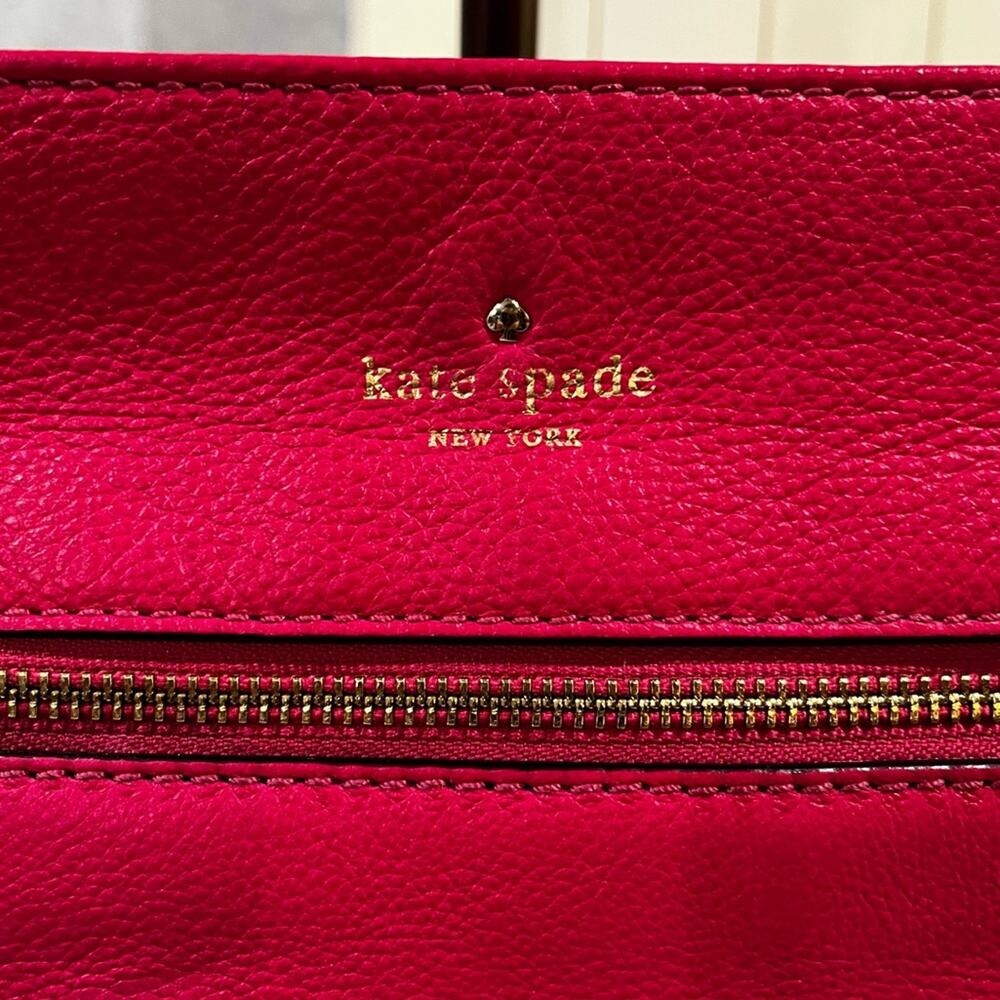 Kate Spade New York Cobble Hill Ellen Leather Adjustable Crossbody Handbag Pink - Picture 14 of 16
